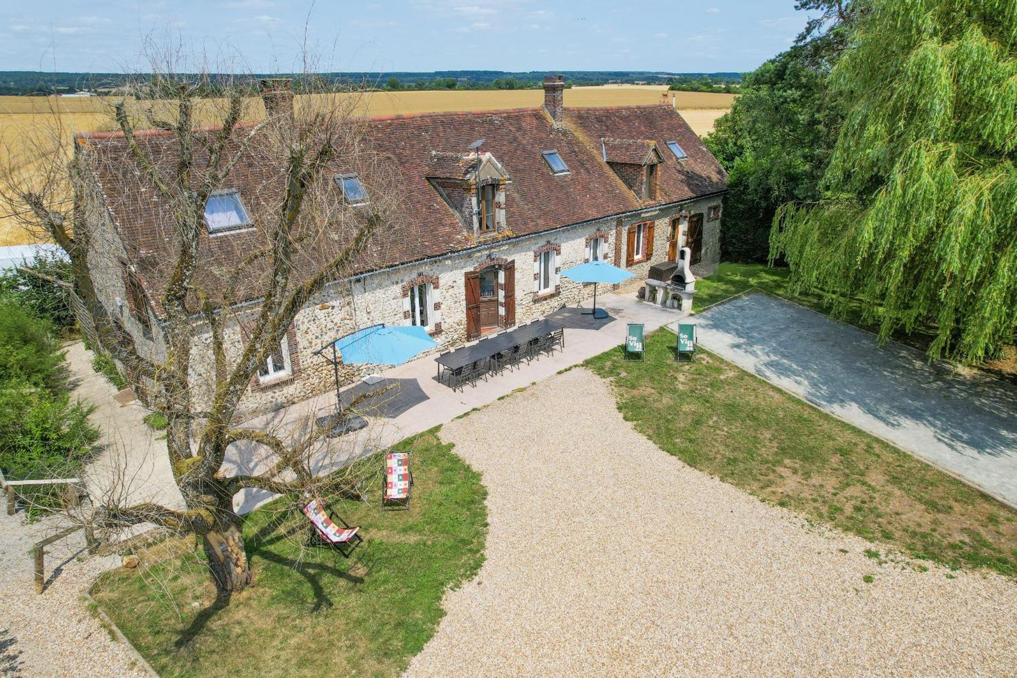 Crazy Villa Champs Corons 61 - Interior Heated Pool - 2H From Paris - 30P Les Menus Екстериор снимка