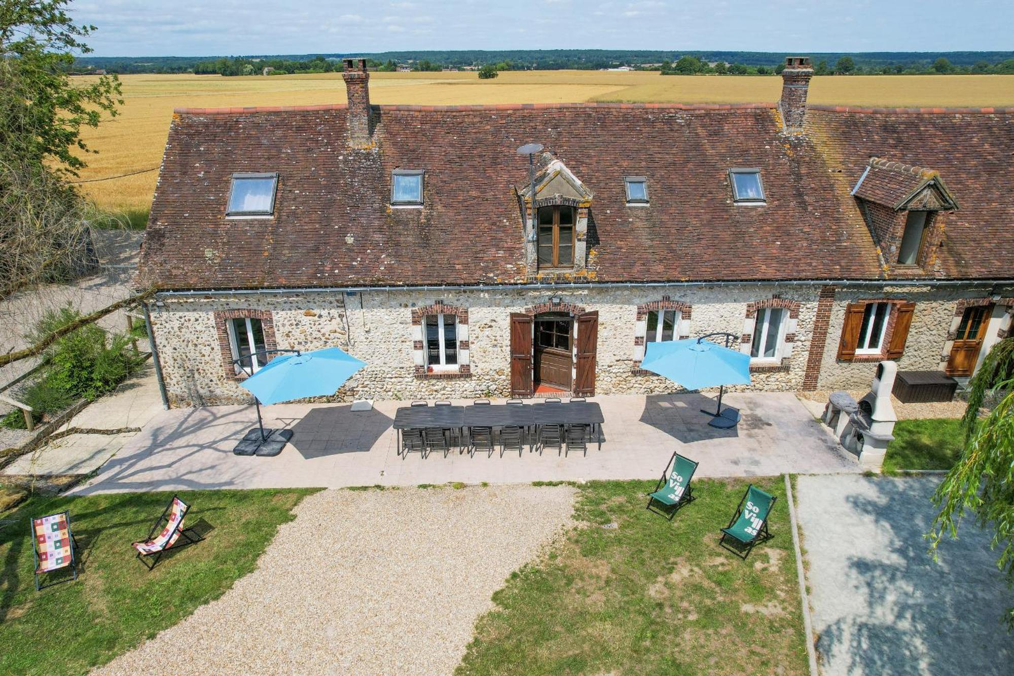 Crazy Villa Champs Corons 61 - Interior Heated Pool - 2H From Paris - 30P Les Menus Екстериор снимка