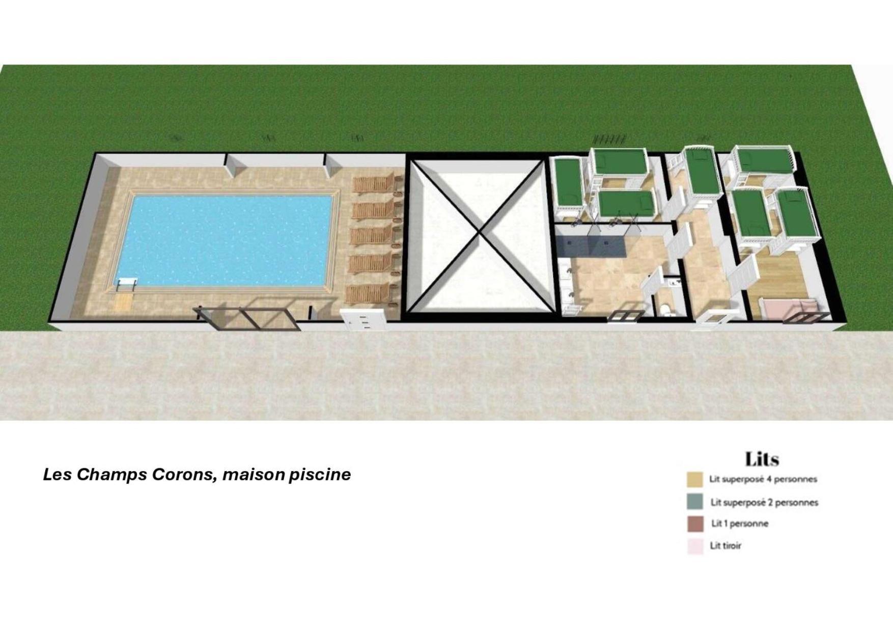 Crazy Villa Champs Corons 61 - Interior Heated Pool - 2H From Paris - 30P Les Menus Екстериор снимка